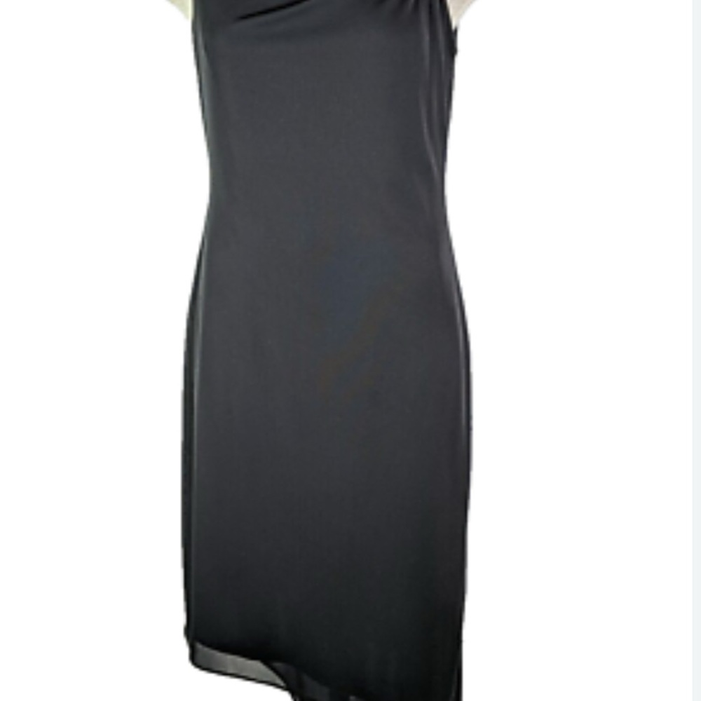 David Meister Midnight Asymmetrical‎ Dress - Picture 8 of 9